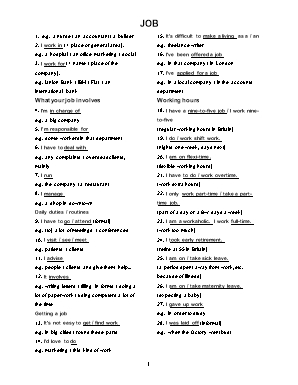 Tự ôn luyện bài nói EILTS - Chủ đề Job
